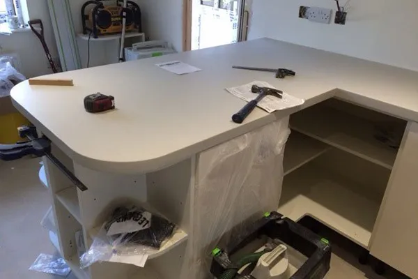 An image of us building a new kitchen