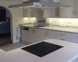 An image showing a newly installed kitchen