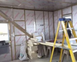An image of an extension which is in progress